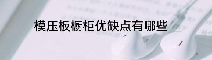 模压板橱柜优缺点有哪些