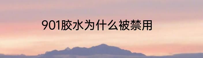 901胶水为什么被禁用
