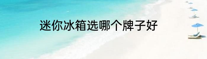 迷你冰箱选哪个牌子好