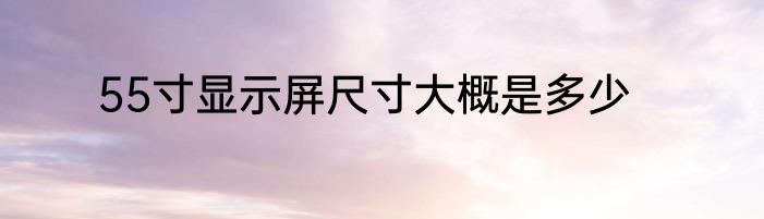 55寸显示屏尺寸大概是多少