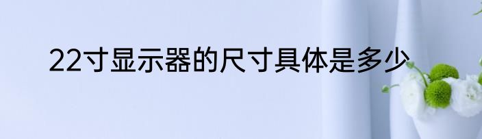 22寸显示器的尺寸具体是多少