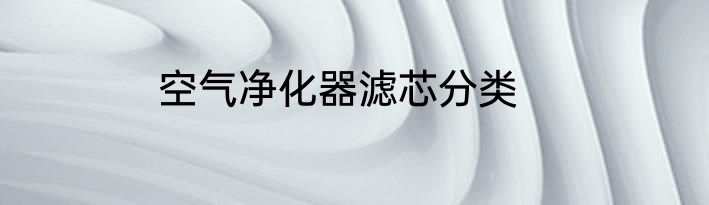 空气净化器滤芯分类