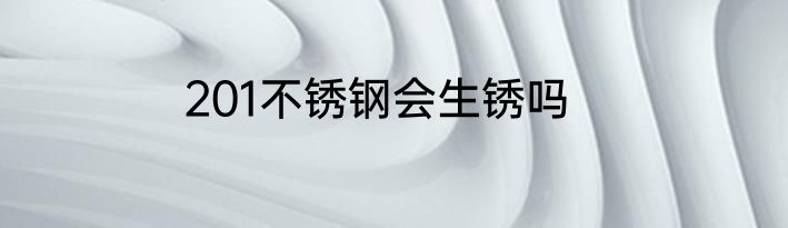 201不锈钢会生锈吗