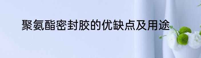 聚氨酯密封胶的优缺点及用途