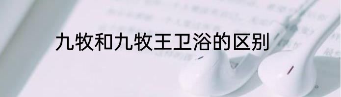 九牧和九牧王卫浴的区别
