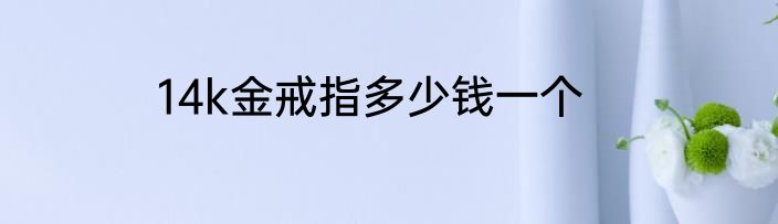 14k金戒指多少钱一个
