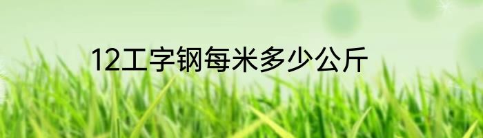 12工字钢每米多少公斤