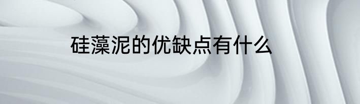 硅藻泥的优缺点有什么