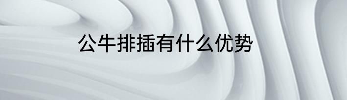 公牛排插有什么优势