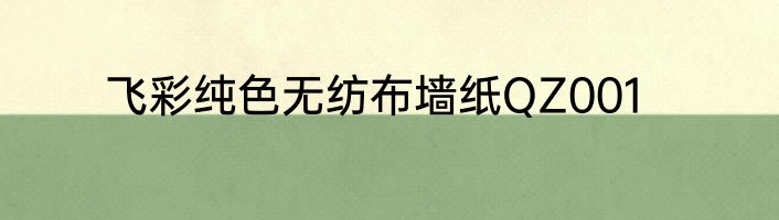 飞彩纯色无纺布墙纸QZ001