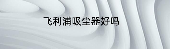 飞利浦吸尘器好吗
