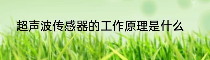 超声波传感器的工作原理是什么