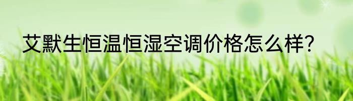 艾默生恒温恒湿空调价格怎么样？