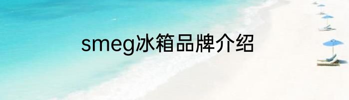smeg冰箱品牌介绍