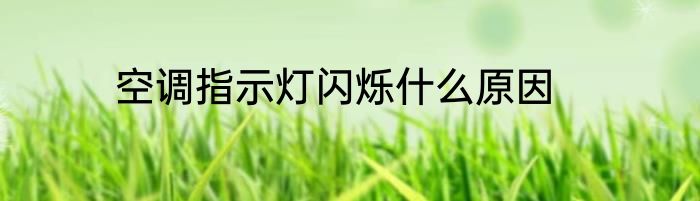 空调指示灯闪烁什么原因