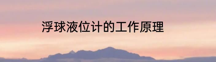浮球液位计的工作原理