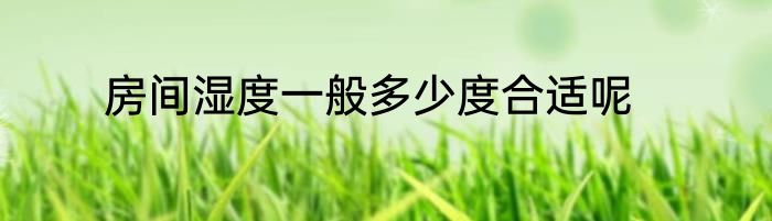 房间湿度一般多少度合适呢