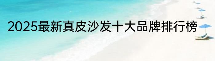2025最新真皮沙发十大品牌排行榜