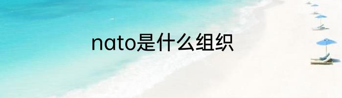 nato是什么组织