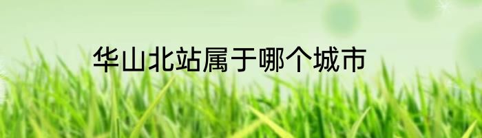 华山北站属于哪个城市