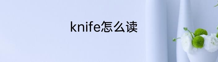 knife怎么读