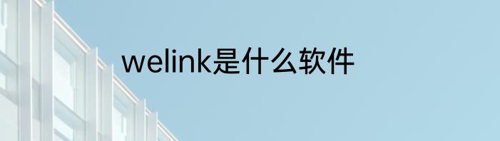 welink是什么软件