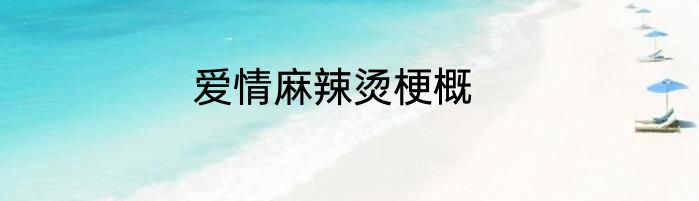 爱情麻辣烫梗概