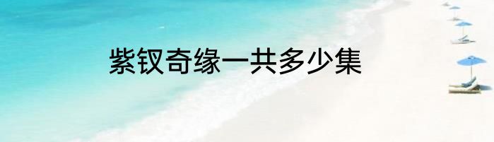 紫钗奇缘一共多少集