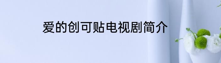 爱的创可贴电视剧简介
