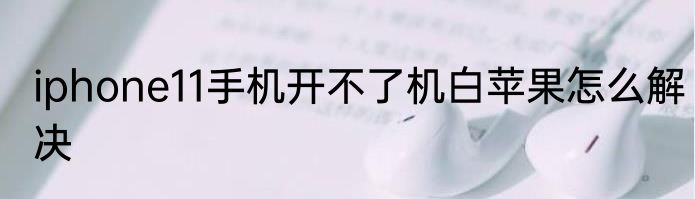iphone11手机开不了机白苹果怎么解决