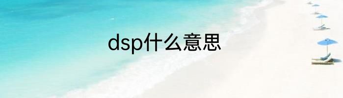 dsp什么意思