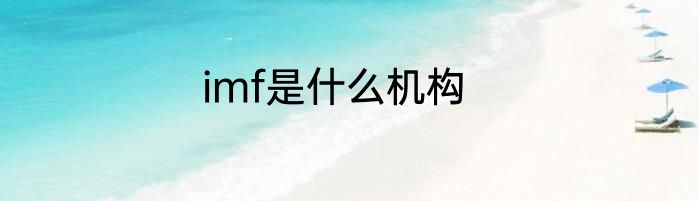imf是什么机构