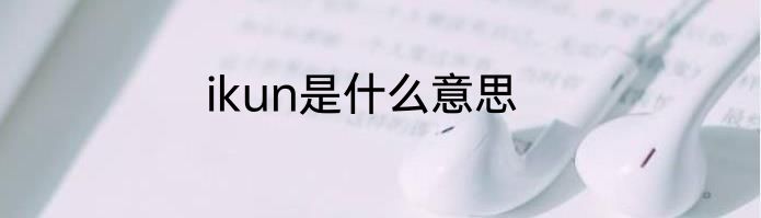 ikun是什么意思