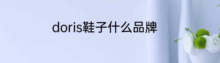 doris鞋子什么品牌