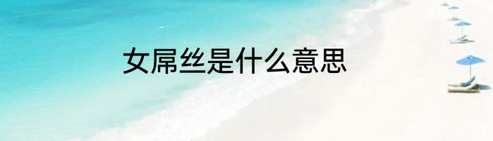女屌丝是什么意思