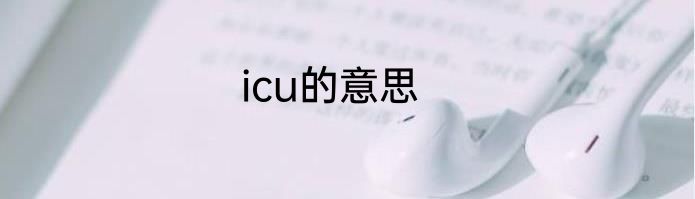 icu的意思