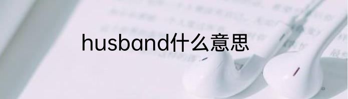 husband什么意思