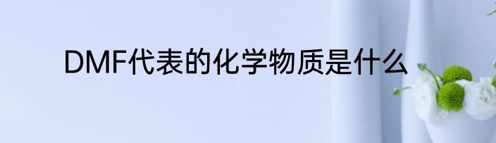 DMF代表的化学物质是什么