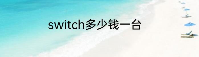 switch多少钱一台