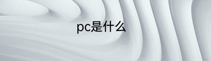 pc是什么
