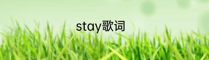stay歌词