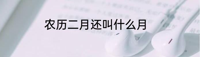 农历二月还叫什么月