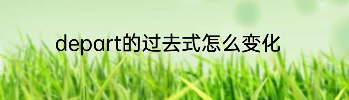 depart的过去式怎么变化
