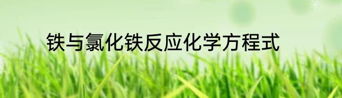 铁与氯化铁反应化学方程式
