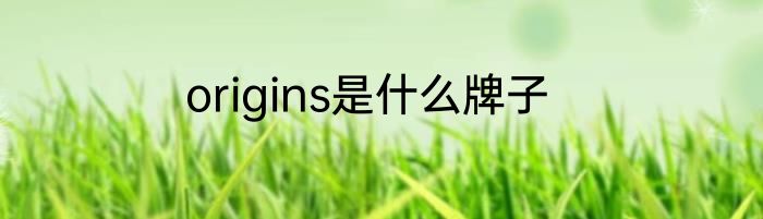 origins是什么牌子