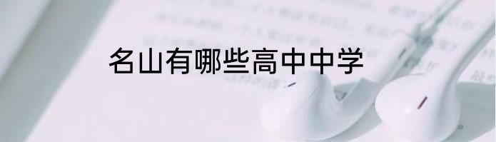 名山有哪些高中中学