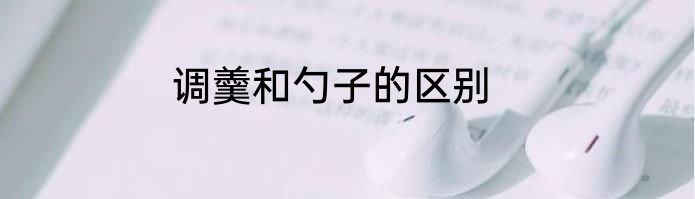调羹和勺子的区别