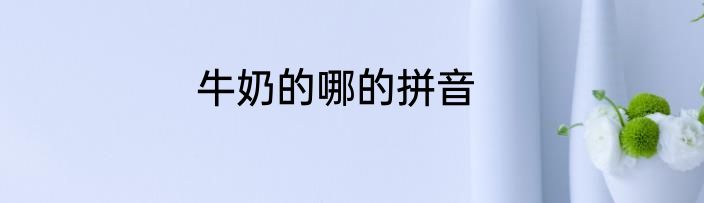 牛奶的哪的拼音