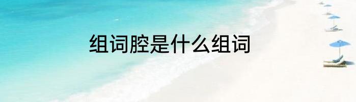 组词腔是什么组词