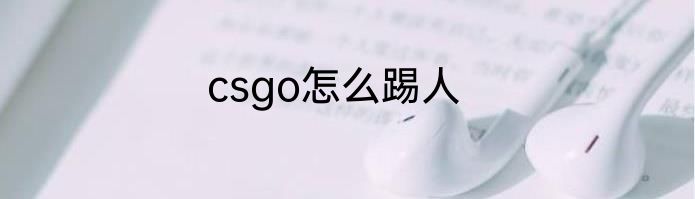 csgo怎么踢人